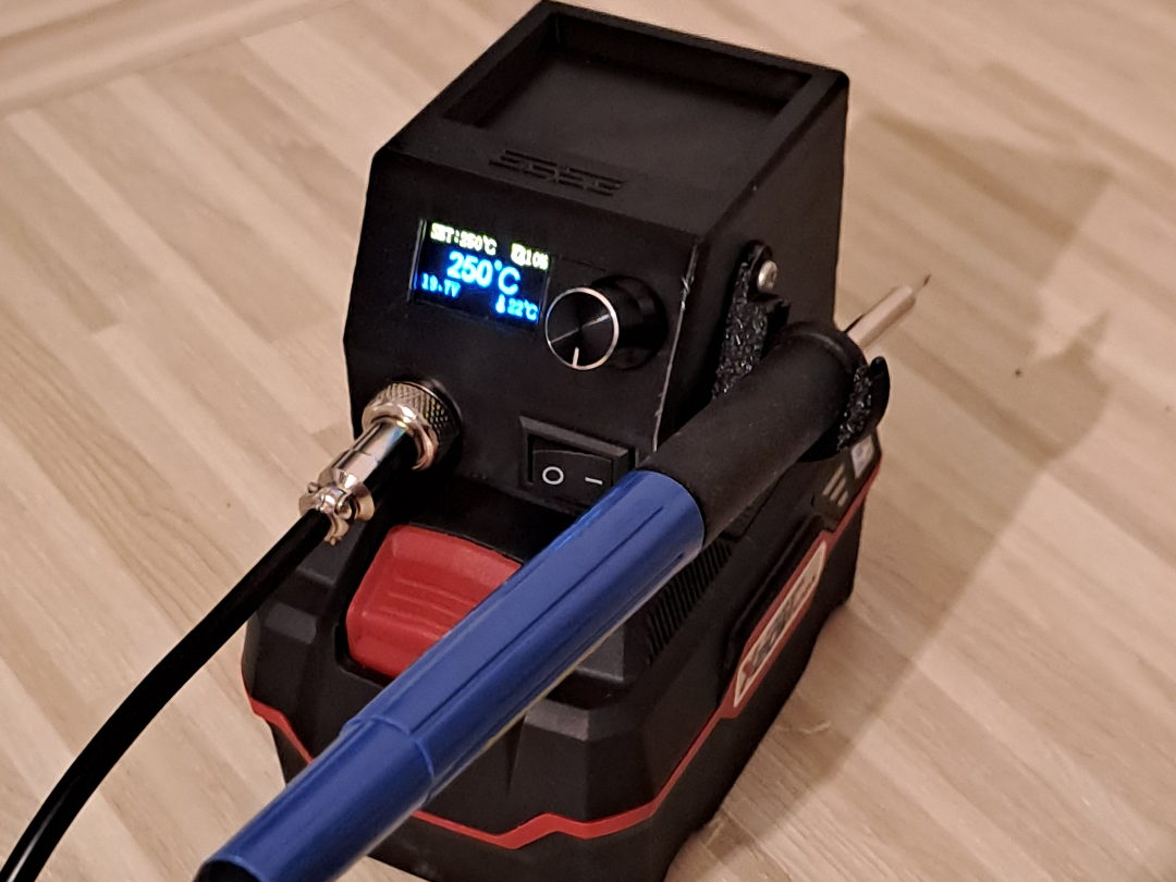 T12 Soldering Station for Parkside X20 battery