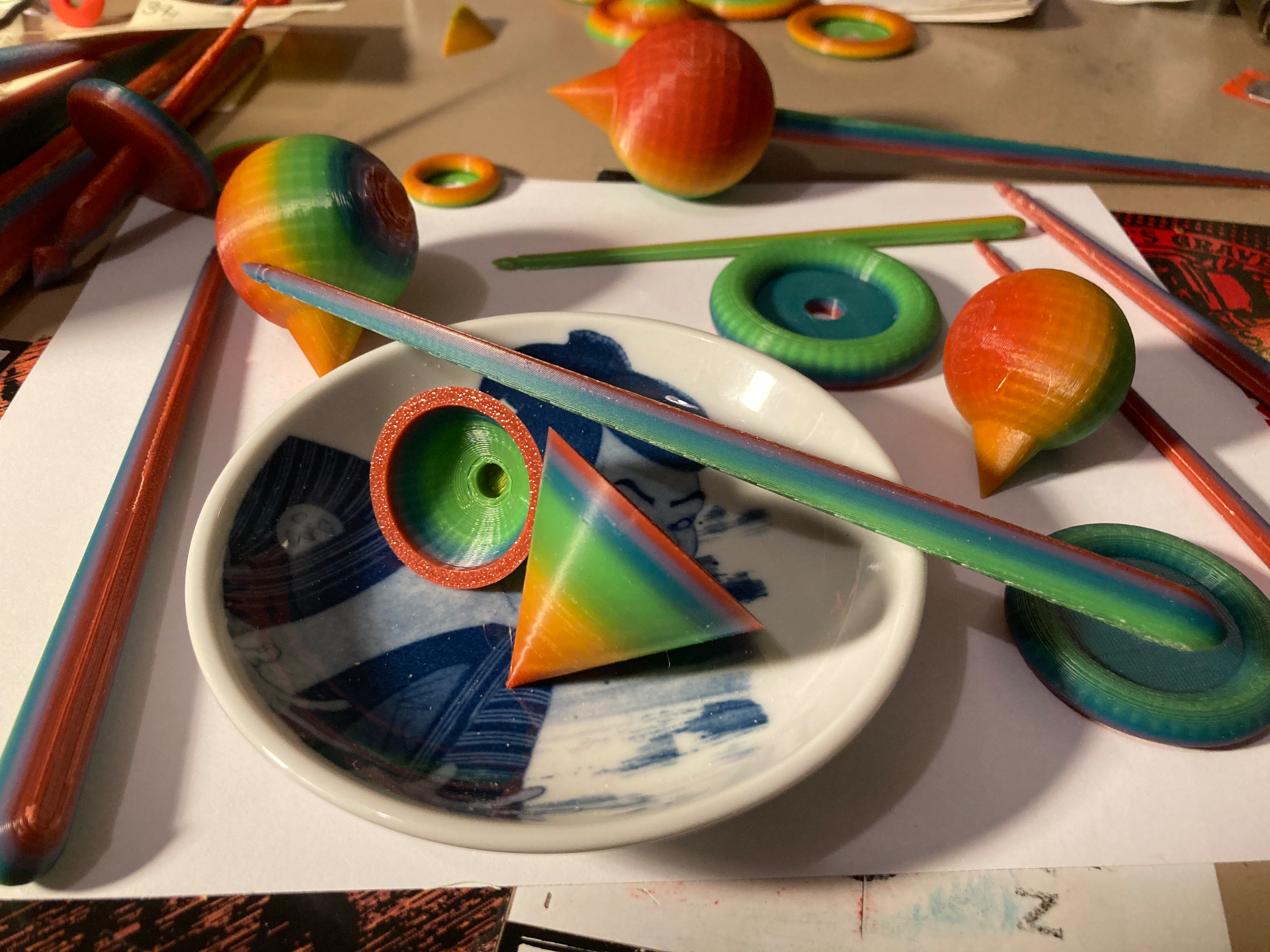 Supported Spindle Whorls and Shafts
