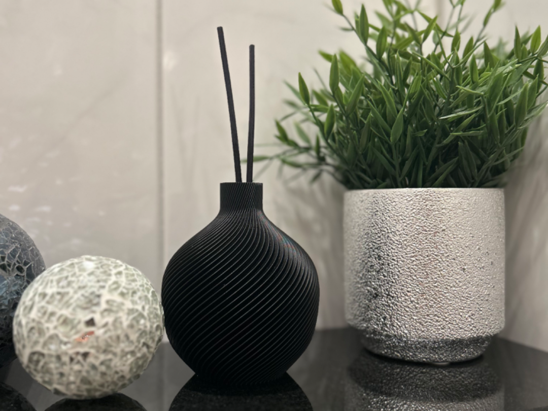 Room scent sticks spiral vase with test tubes