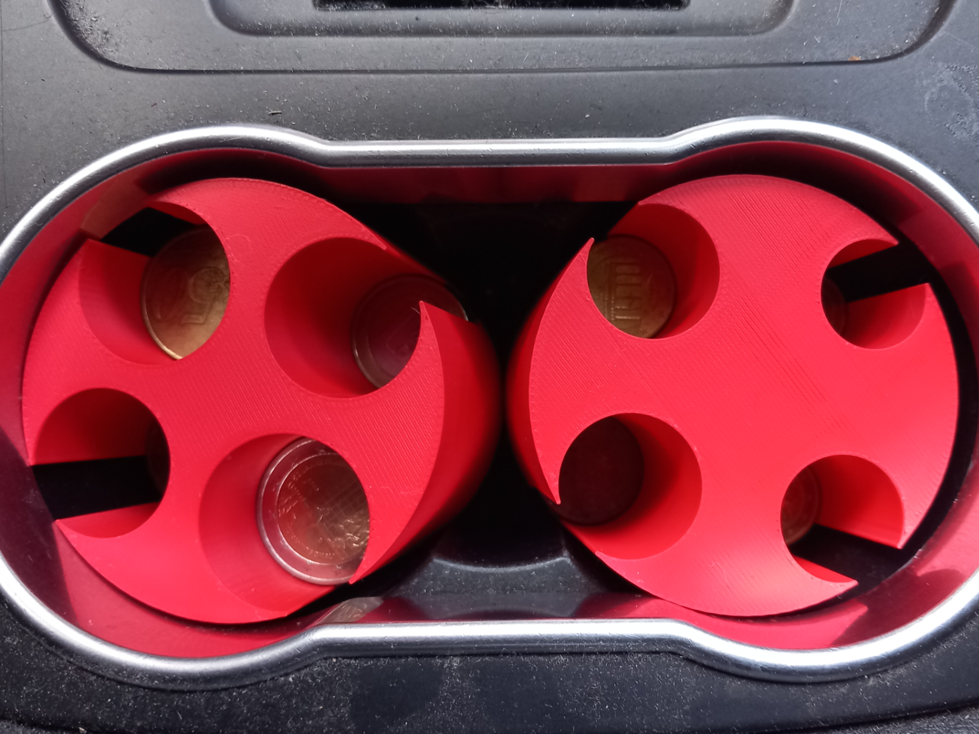 euro coin collector for can holder in your car