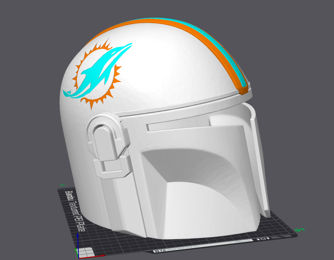 Miami Dolphins Mandalorian Helmet