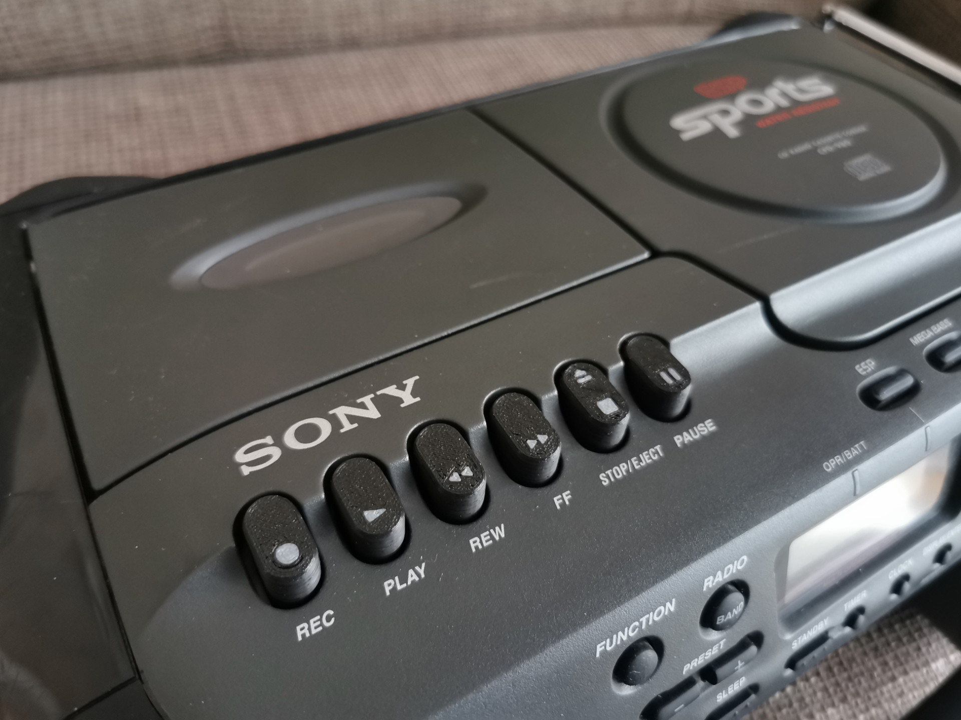 Sony CFD-980 Ersatzknöpfe Tasten