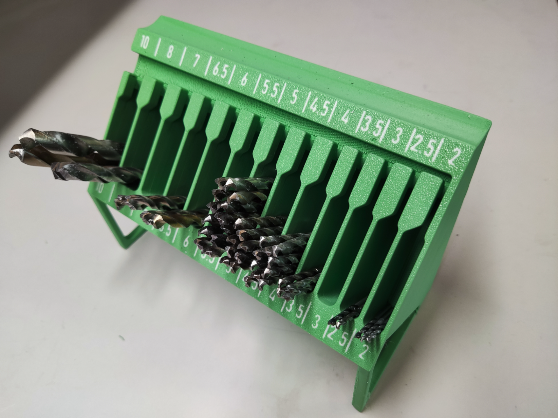 Drill bit sorter and holder