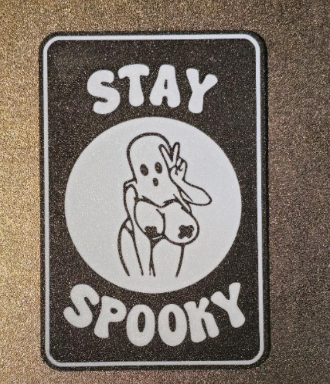 Stay Spooky Nude Female Ghost