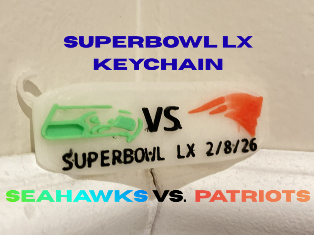 Superbowl LX Keychain