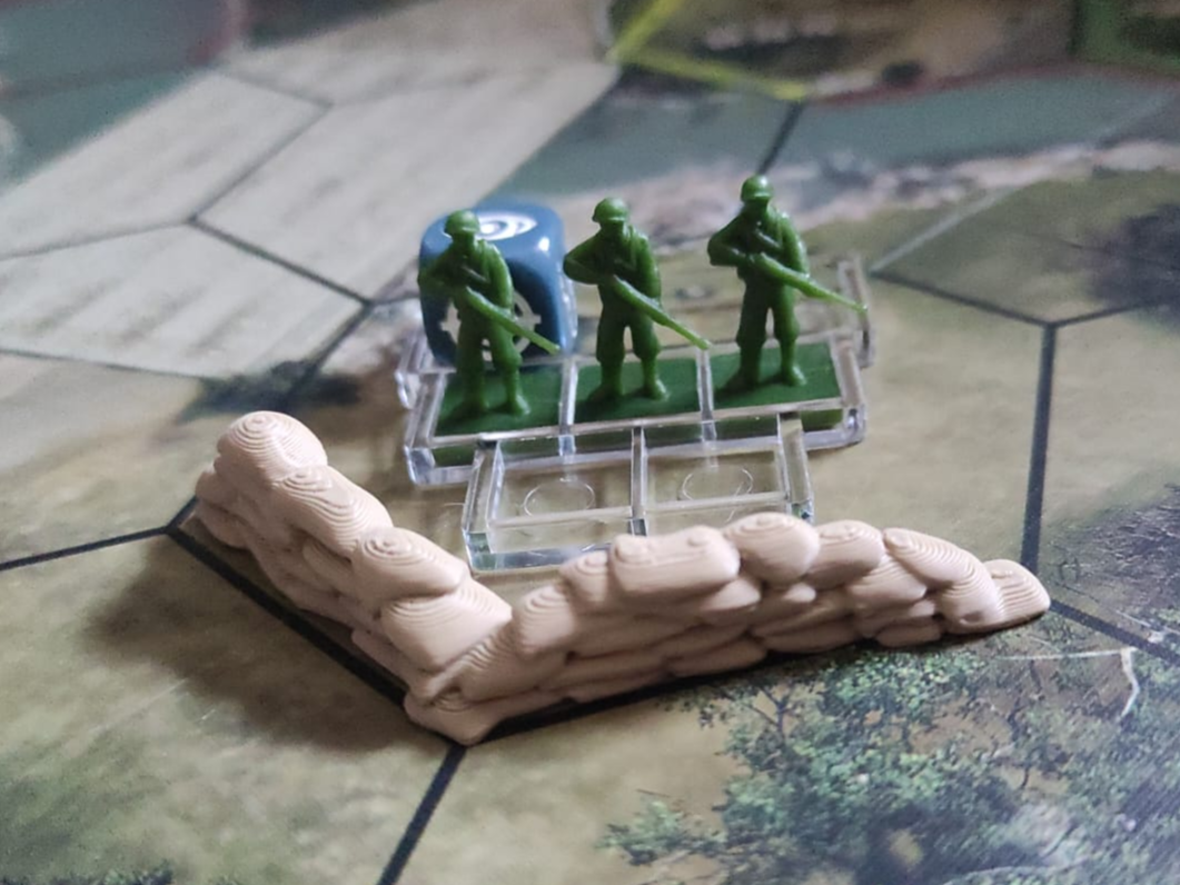 Sandbags for Company of Heroes Board Game