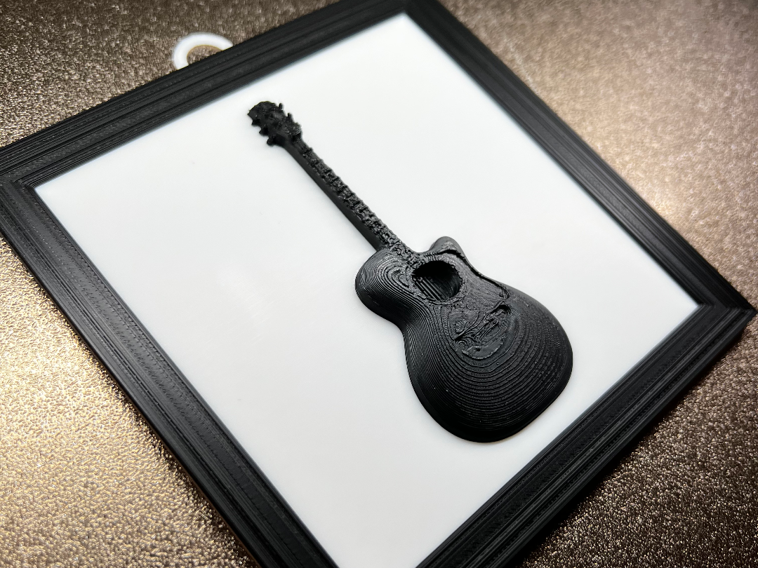 Guitar Gitarre ReliefSkulptur
