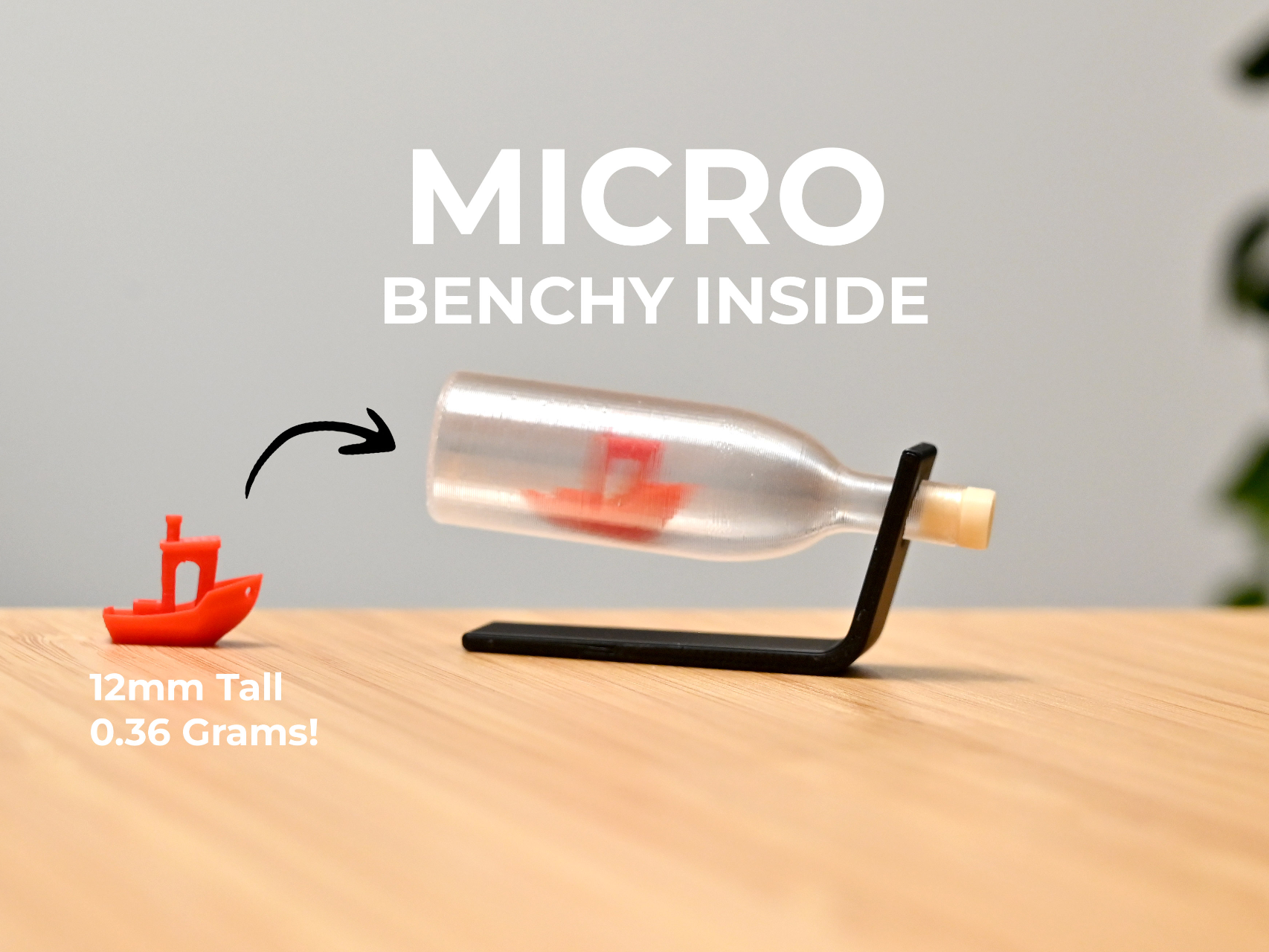 Super Small Benchy in a Bottle – Micro Edition