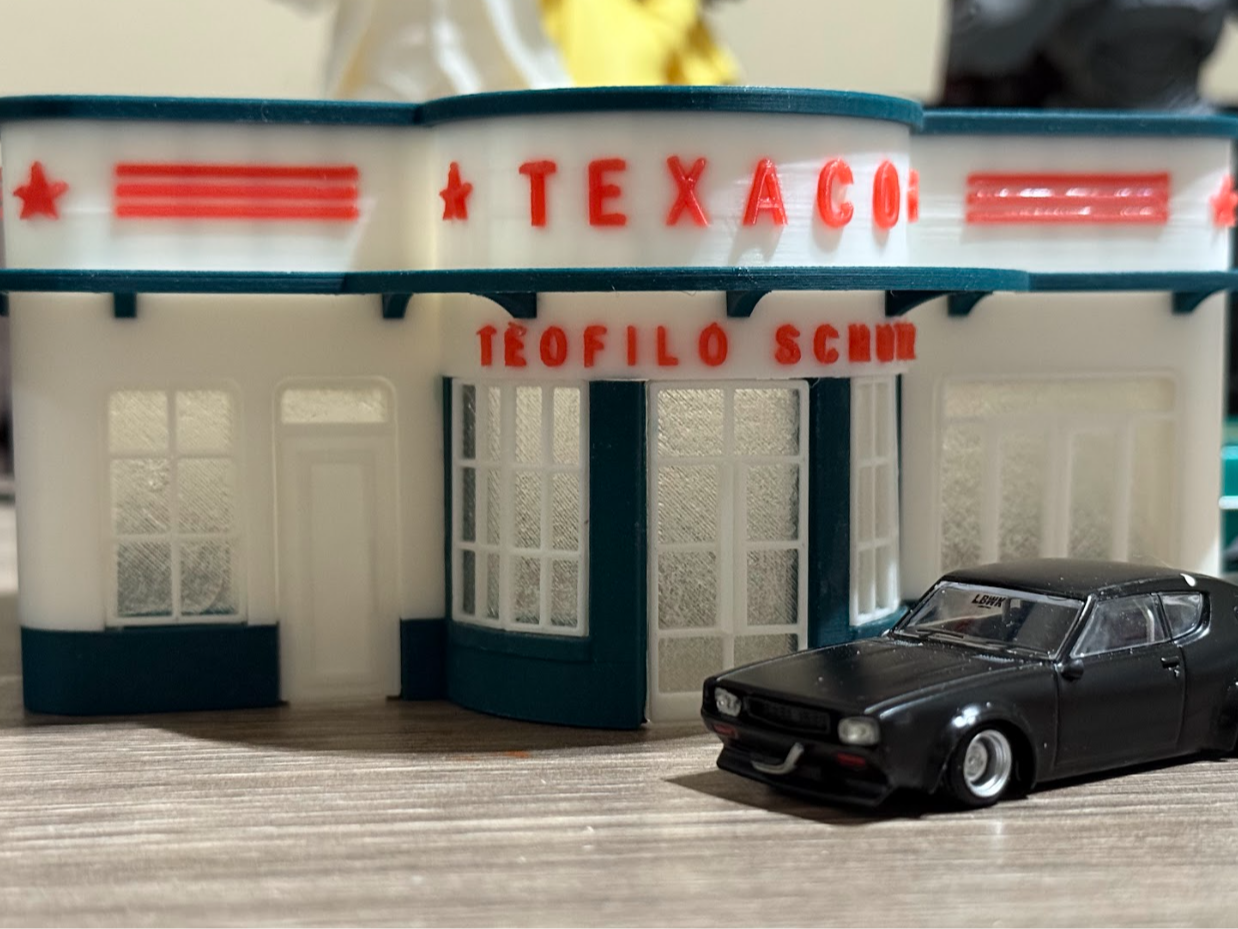 1/64 Vintage Texaco Diorama