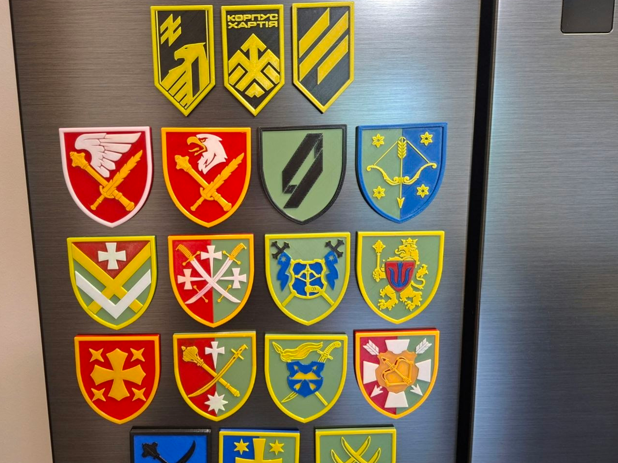 Ukrainian defenders corps insignias