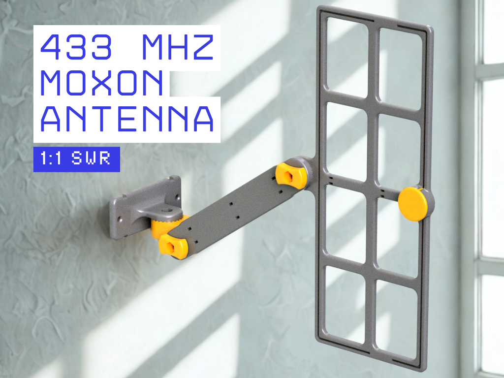 433 MHz Moxon Antenna - 1,1 SWR!