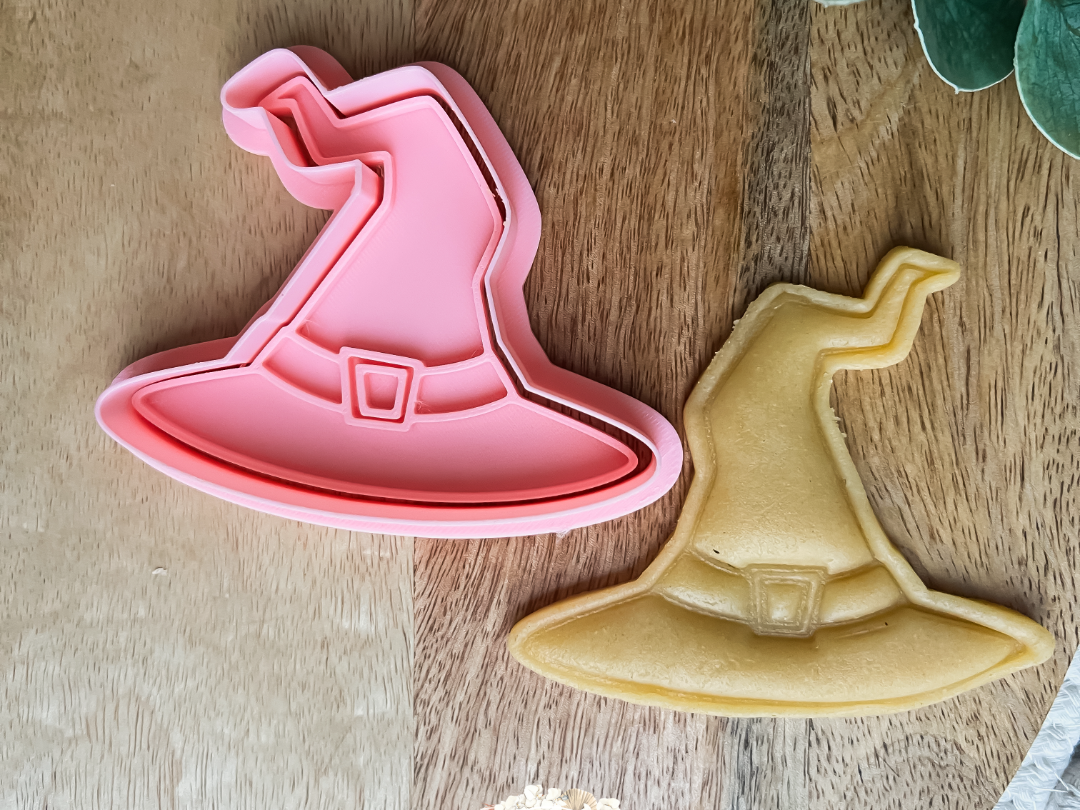 Witch hat Cookie cutter + stamp