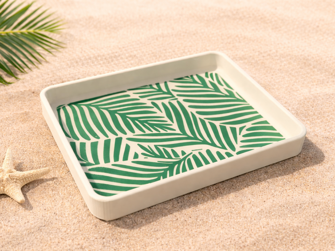 Palmblatt-Schale / Deko- & Organizer-Tray
