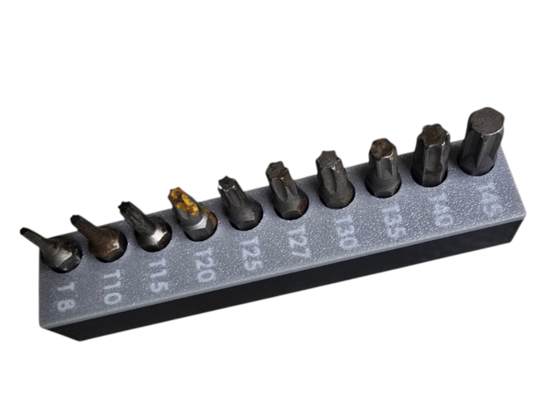 Bithalter für 10 Bits - T8 bis T45 - Magnet