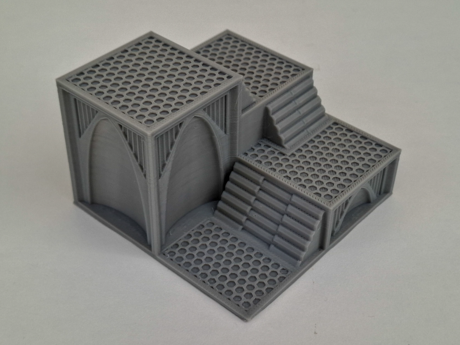 Industrial Platform - Corner Steps