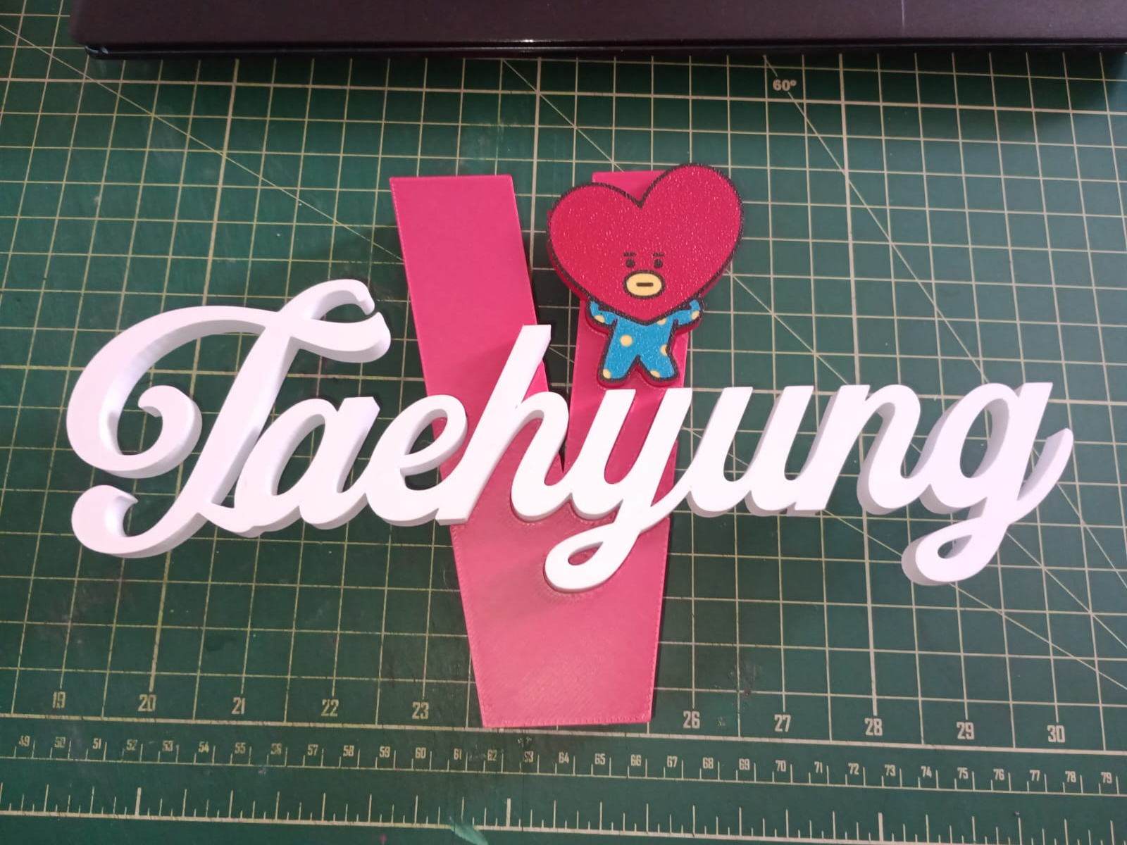 BTS V Taehyung - 3D Dimensional Letter Sign