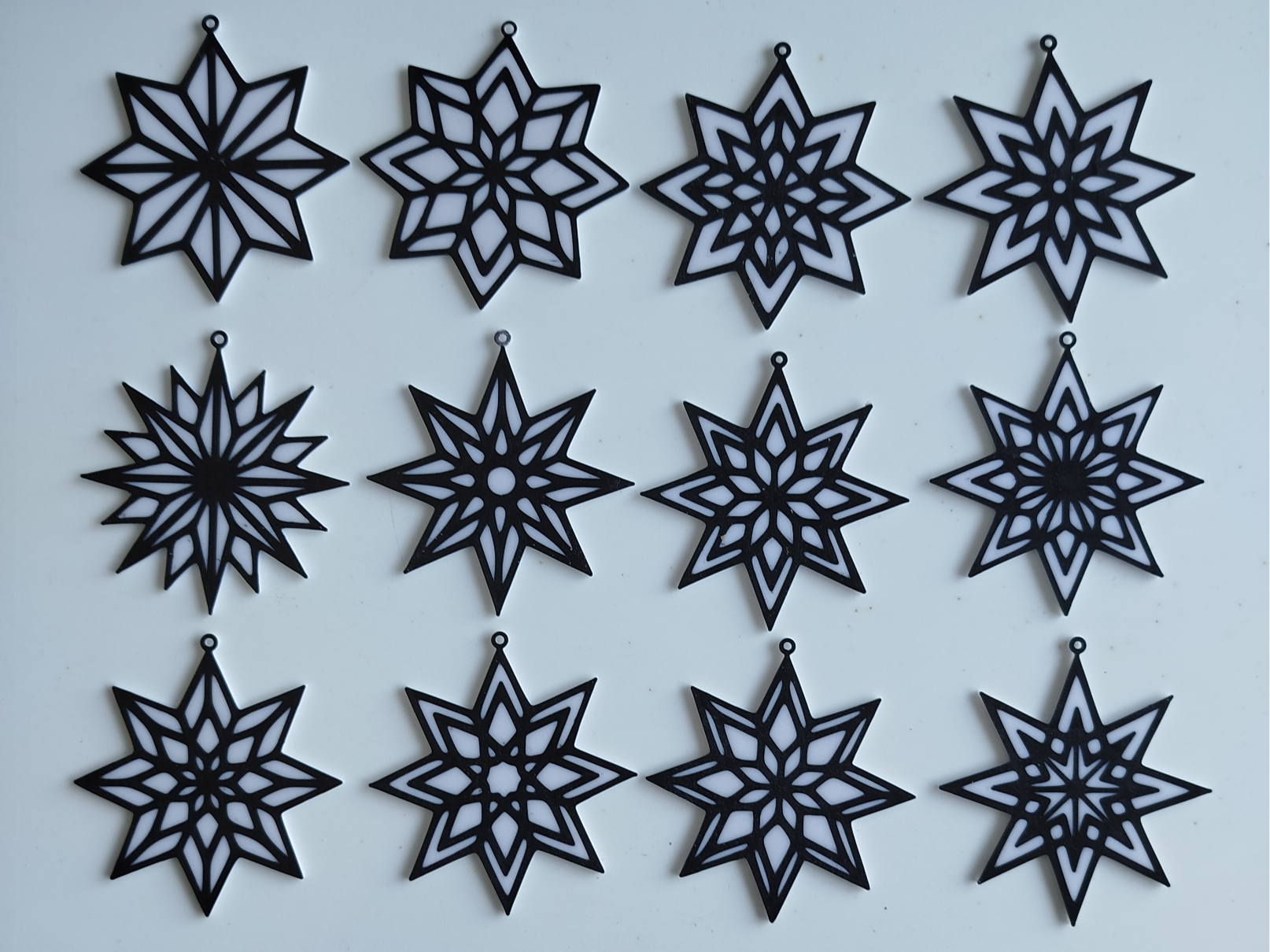 Weihnachtsbaumschmuck Sterne