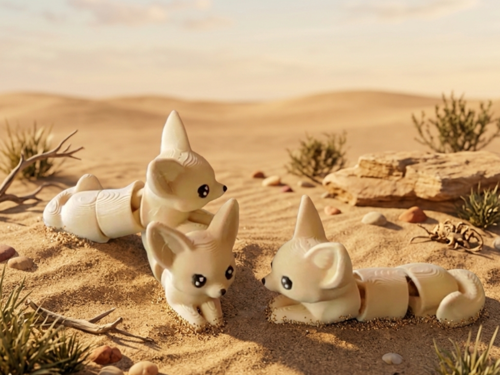 mini flexi fennec fox