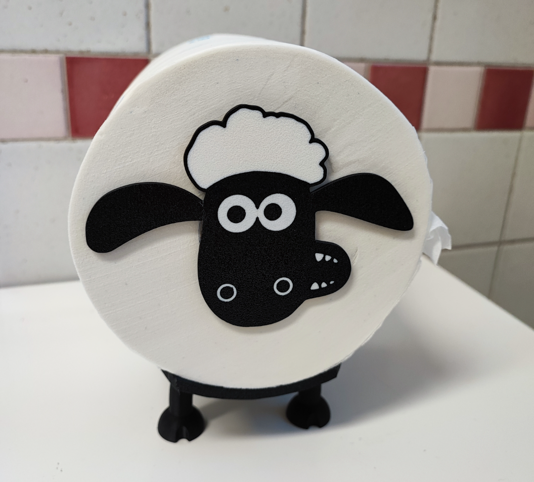 Sheep toilet paper holder