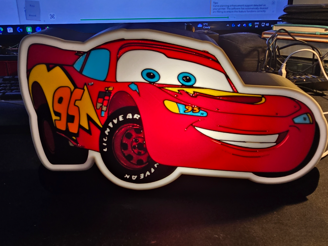 Lightning mcqueen lamp