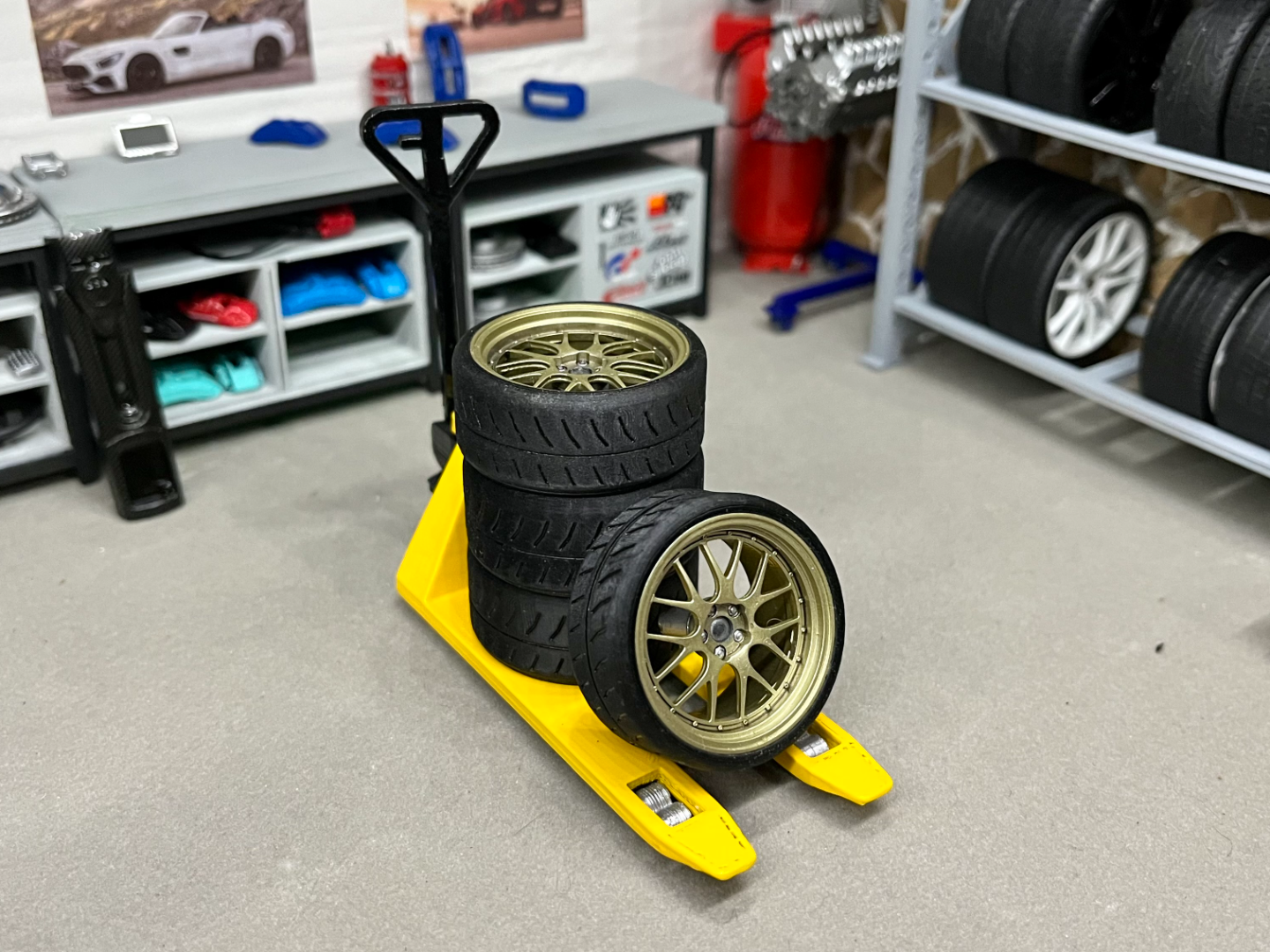 forklift - transpallet 1-10 hand pallet rc model