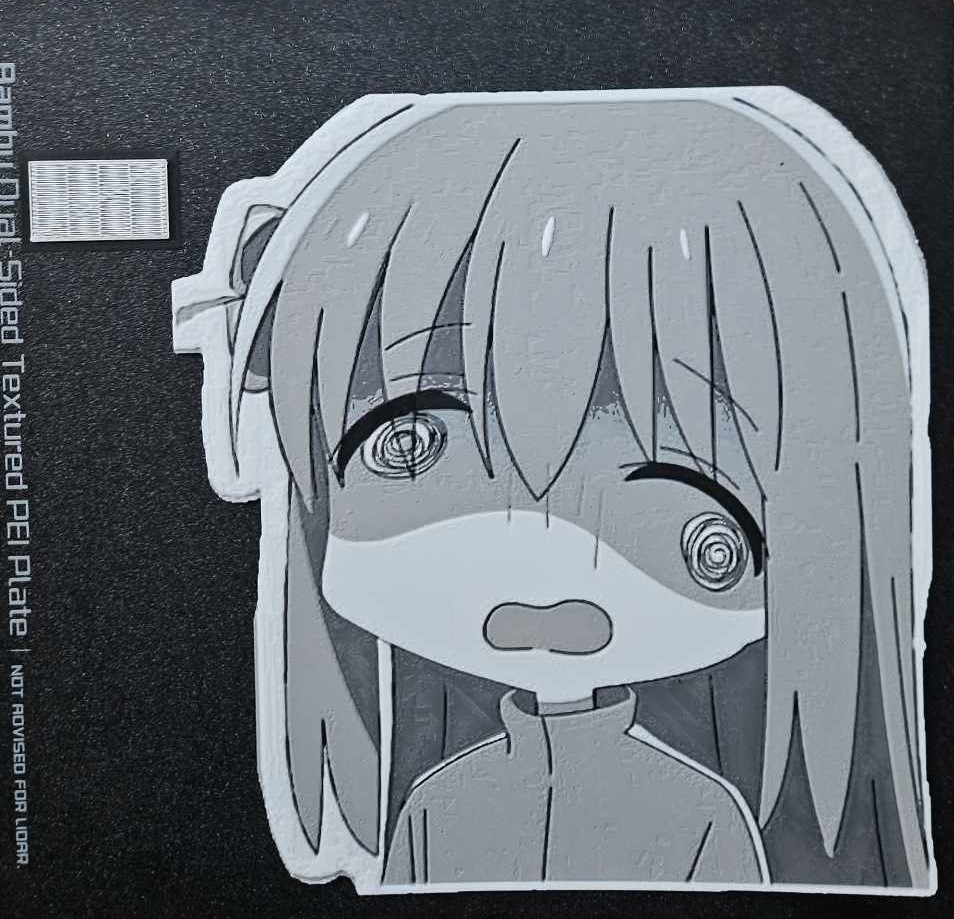 Bocchi the Rock! - Derpy Bocchi Hueforge