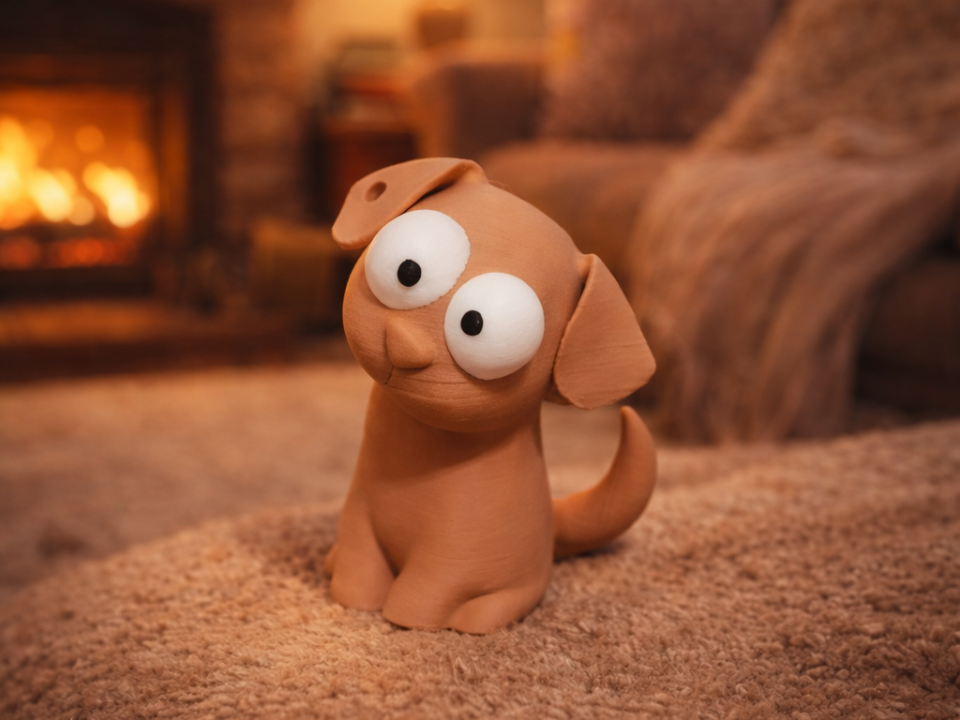 Cute Dog Keychain & Mini Figur