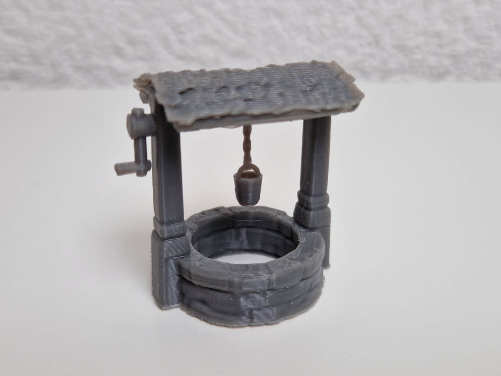 Miniature Town Wishing Well Model Diorama