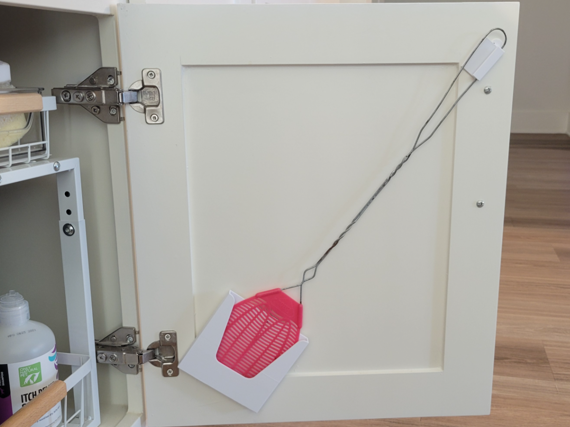 Fly swatter holder