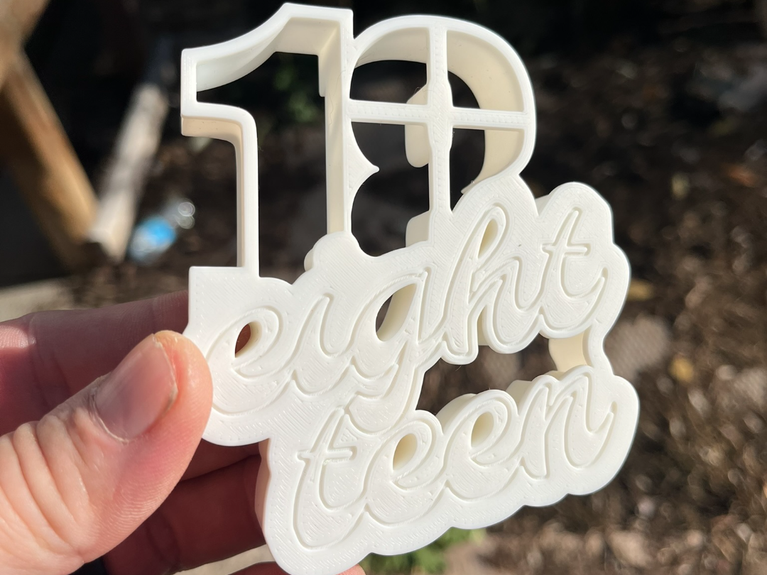 18th Birthday Cookie Cutter