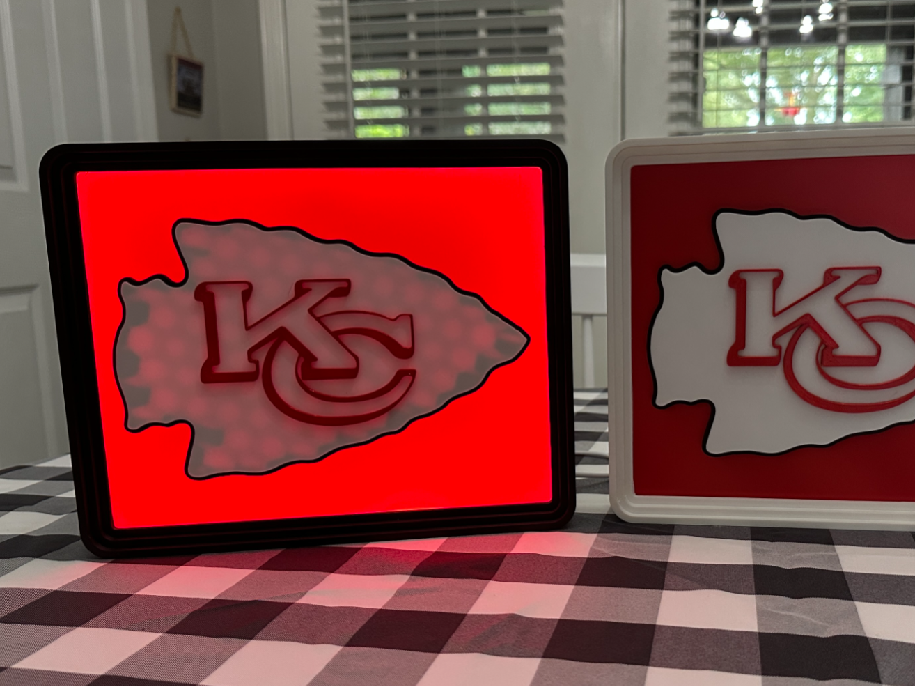 Lighted Kansas City Chiefs Sign