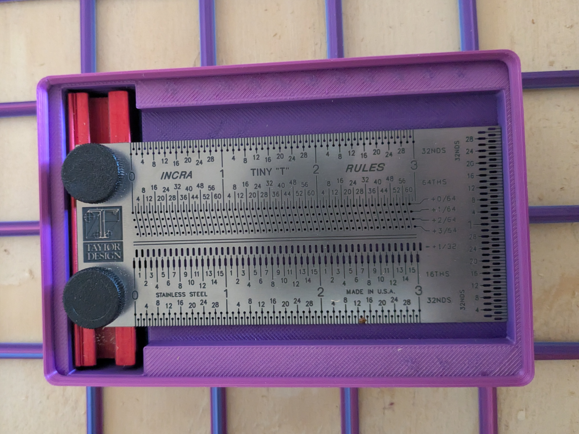 Gridfinity - INCRA Precision Tiny T-Rule  Holder