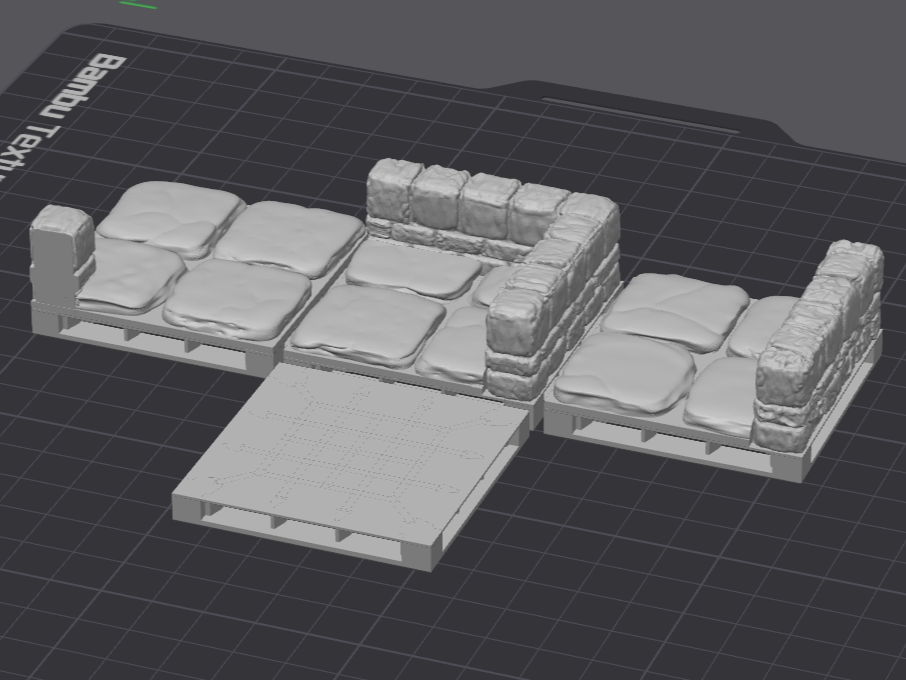 OpenForge 2x2 Low Walls with Openlock Triplex