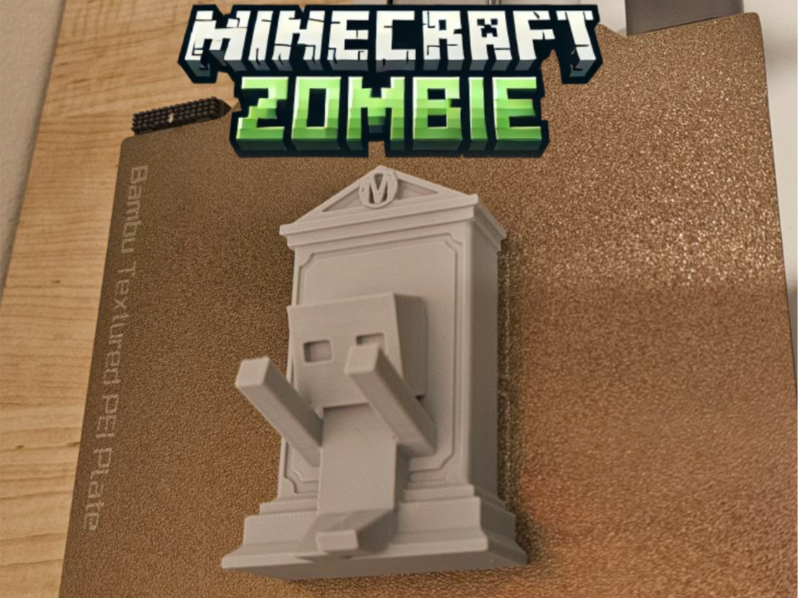 Rising Zombie Gravestone - Minecraft Edition