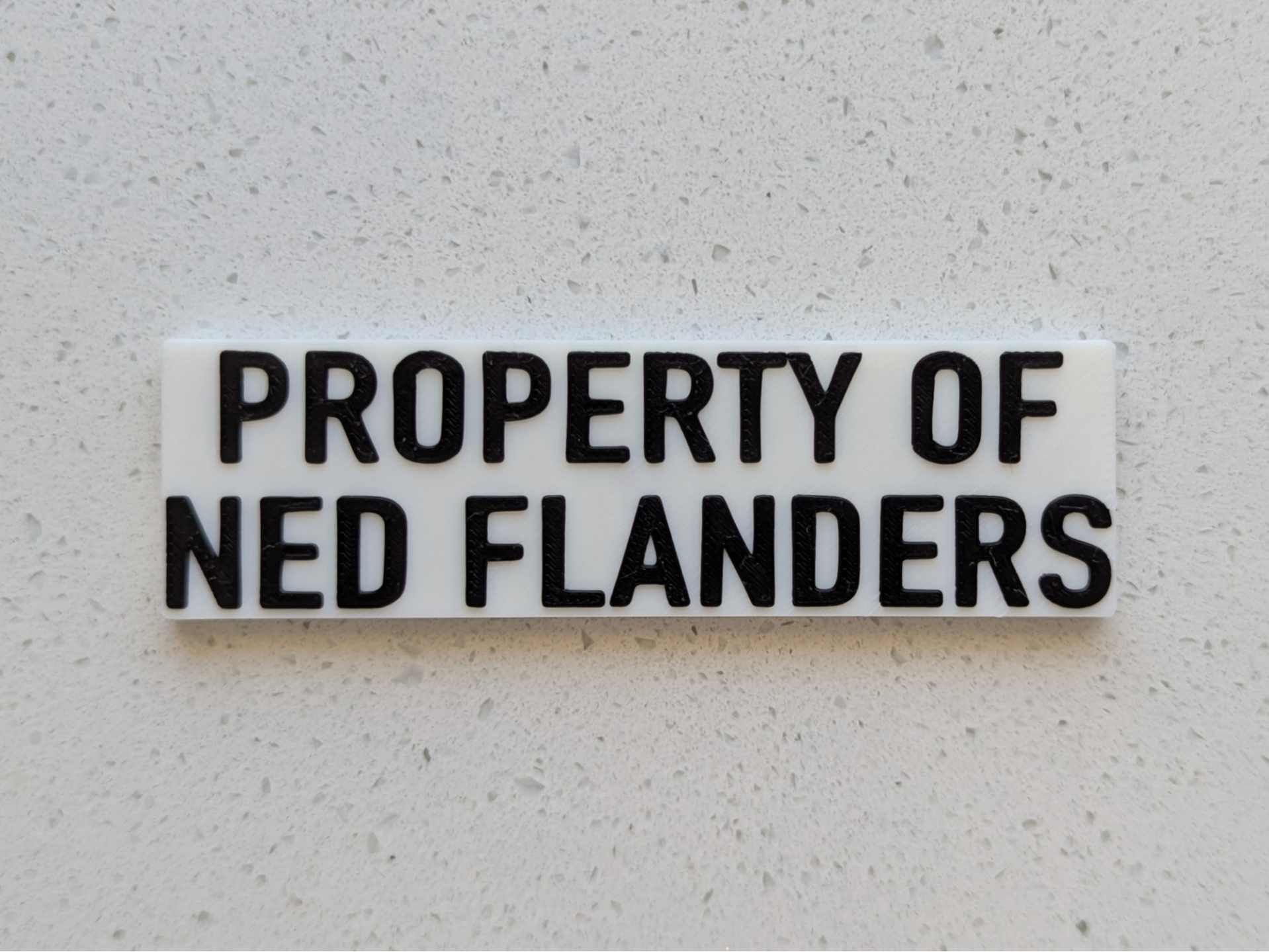 Property of Ned Flanders Label