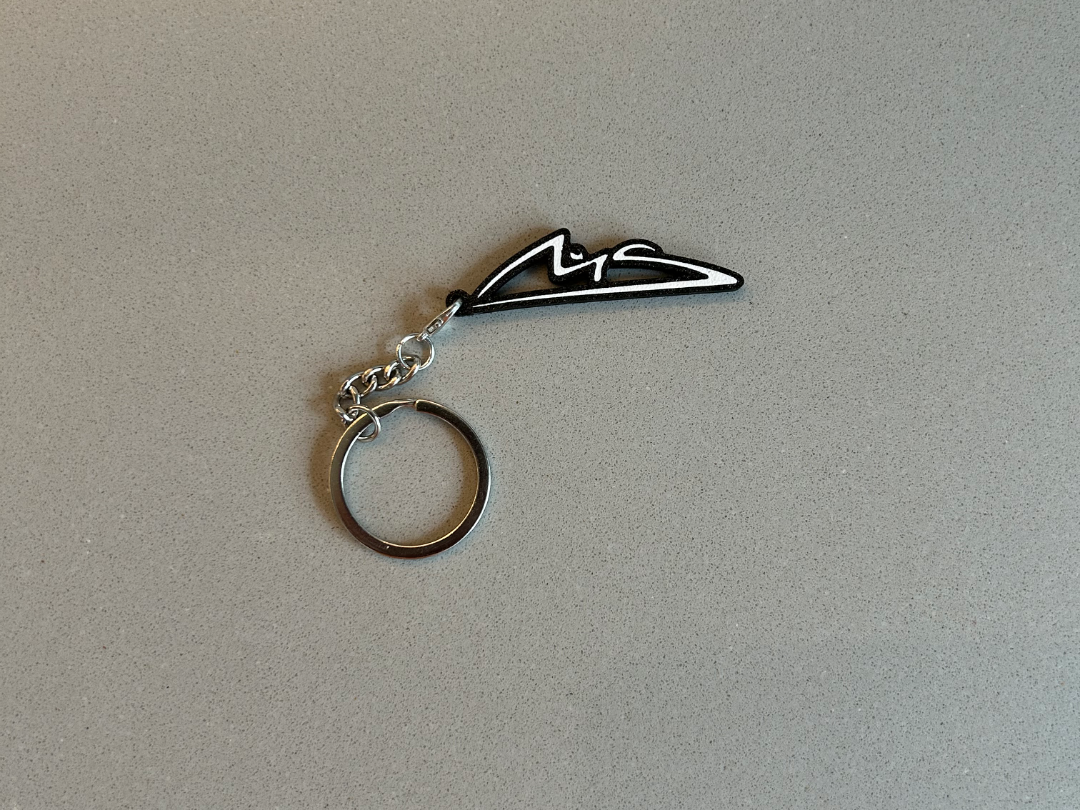 Michael Schumacher logo keychain
