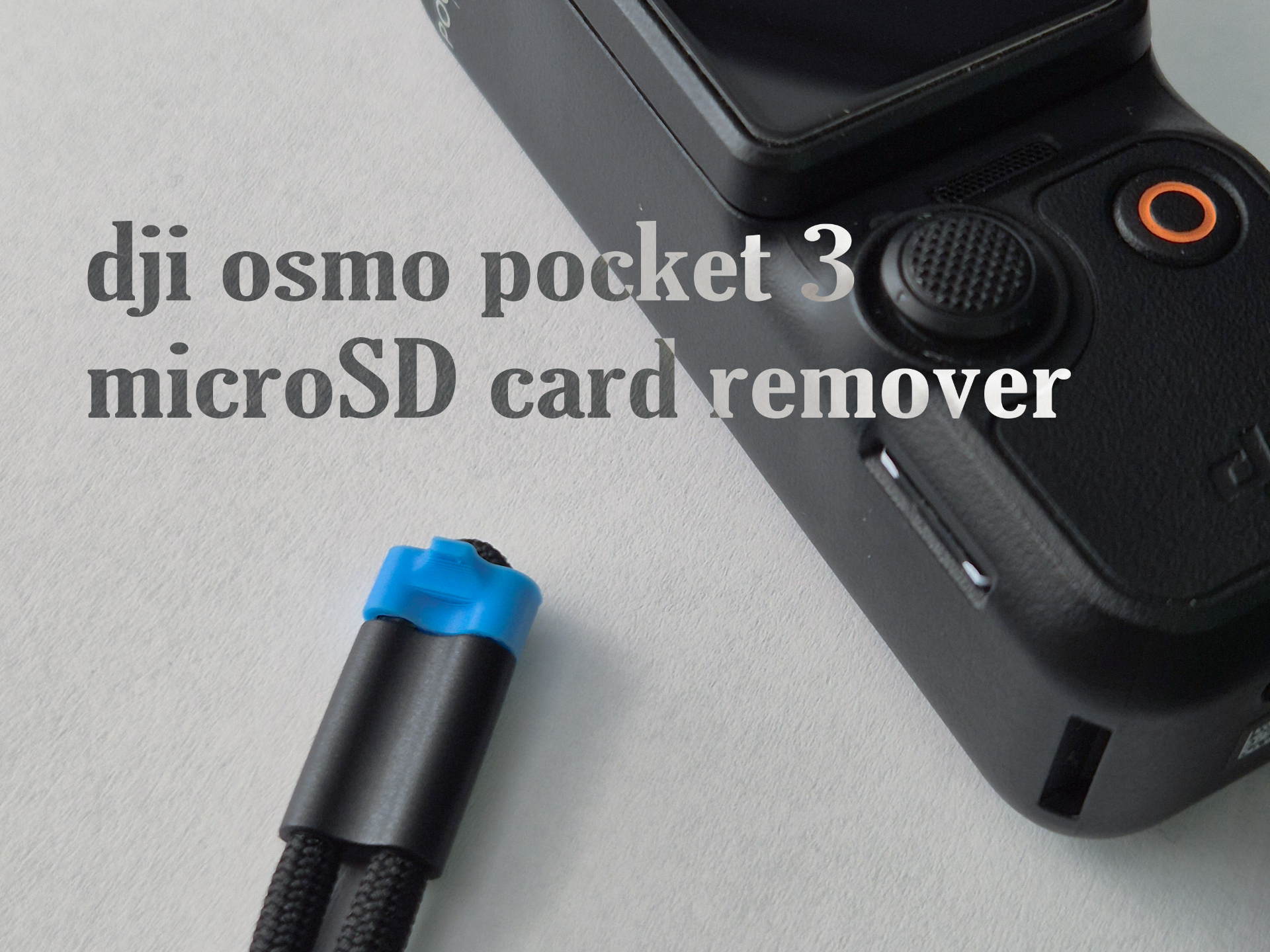 dji osmo pocket 3 microSD card remover