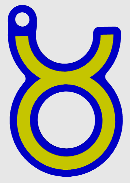 Zodiac Signs Keychain - Taurus