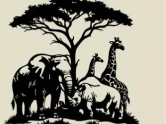Tier Bild Savanne Afrika