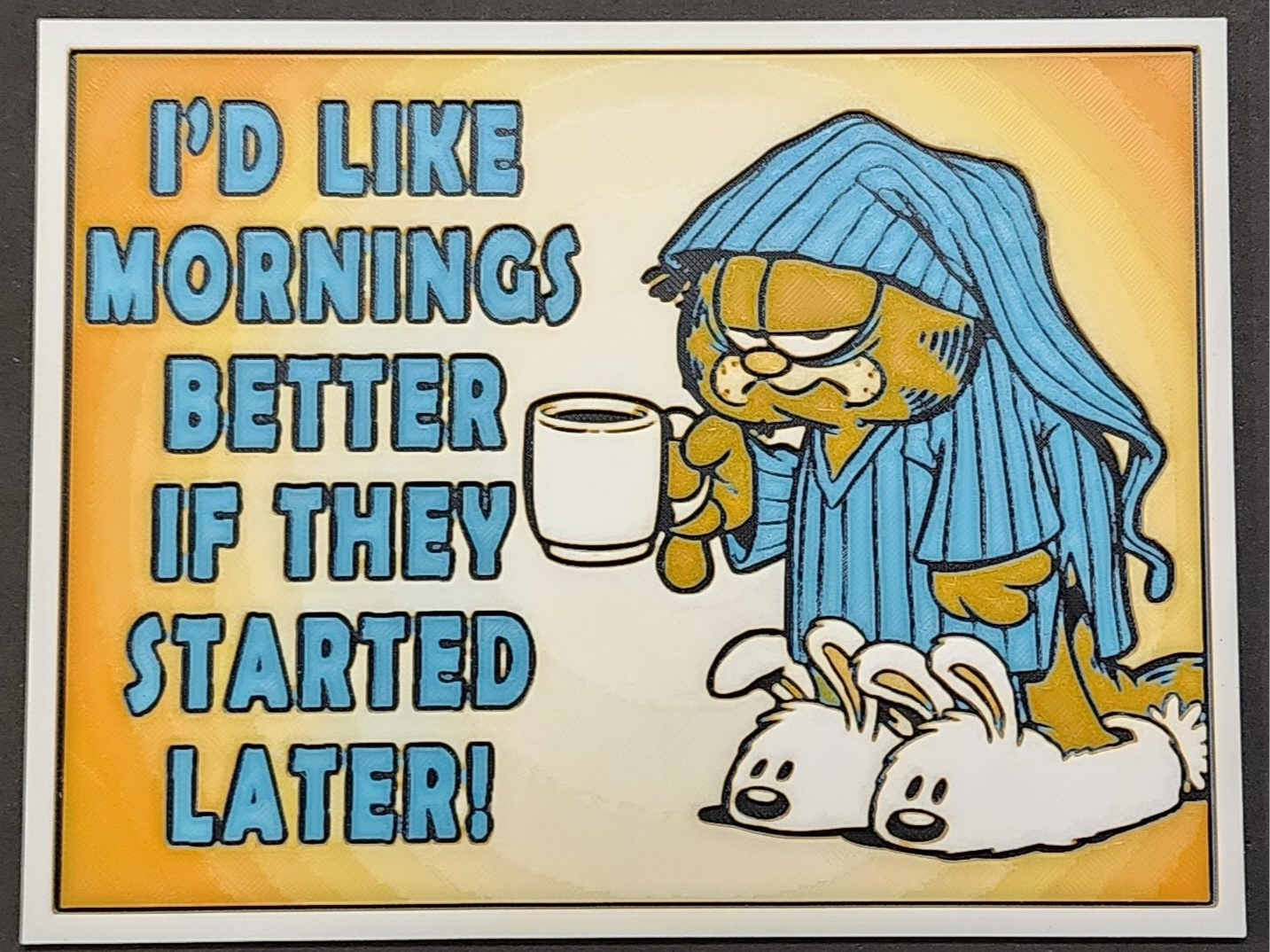Garfield - Mornings (hueforge)