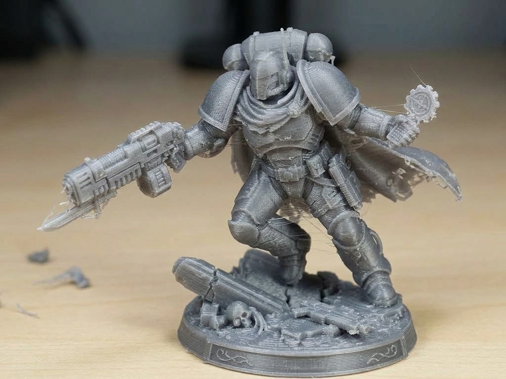 Generic sci-fi super-soldier miniature