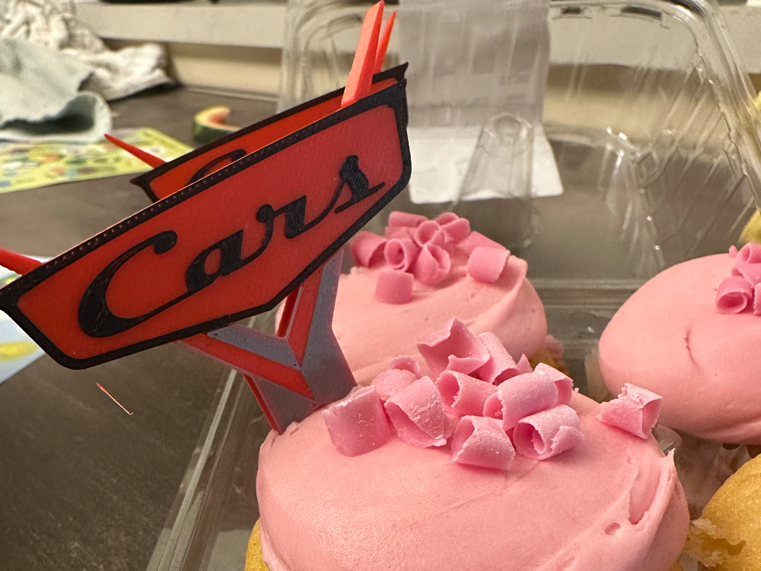 Cars Logo Cupcake Topper