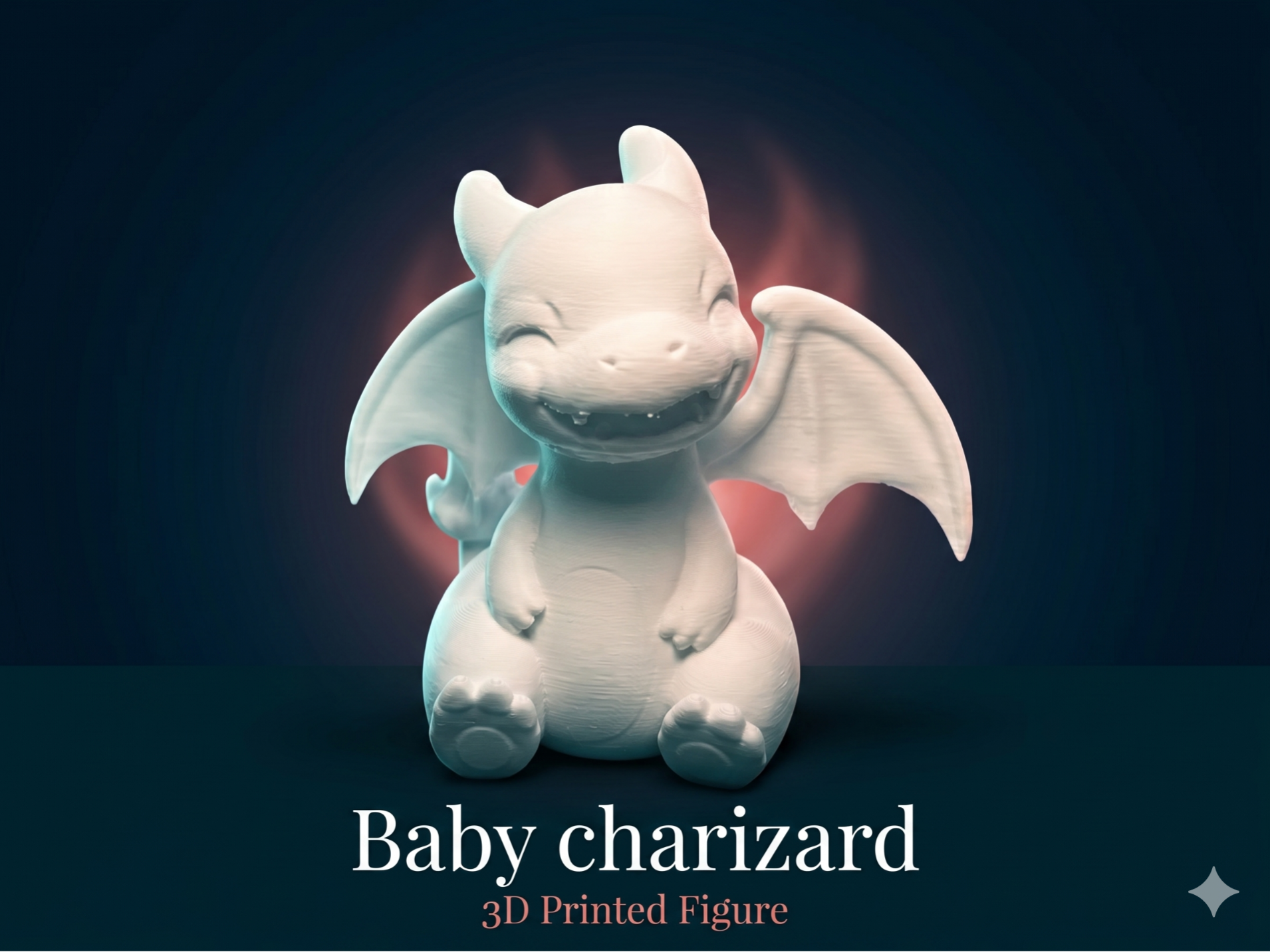 Baby Charizard – Cute 3D Printed Figure