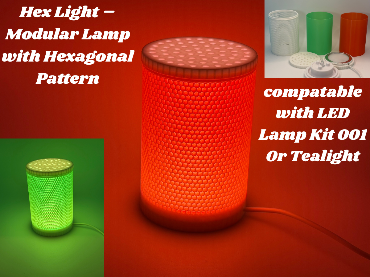 Hex lamp – Customisable Geometric Lamp