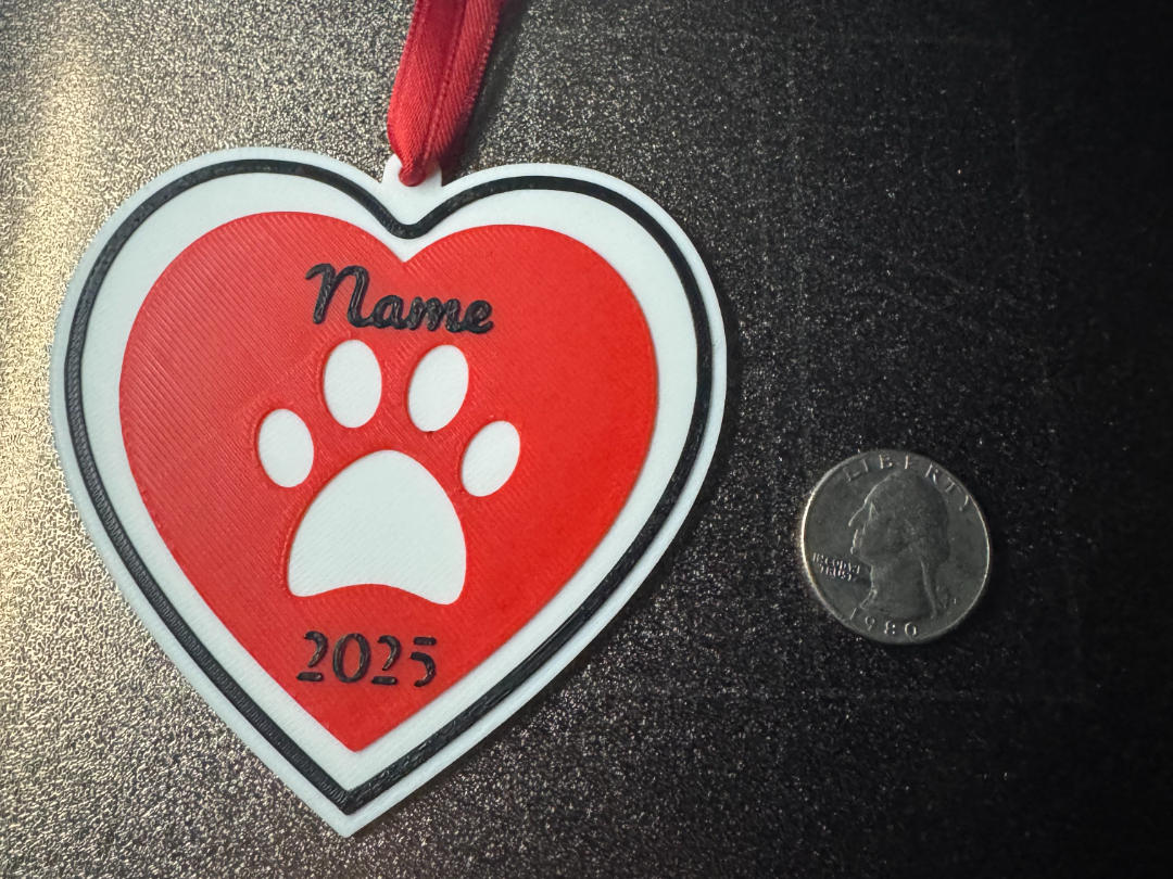 Customizable Dog/Cat ornament