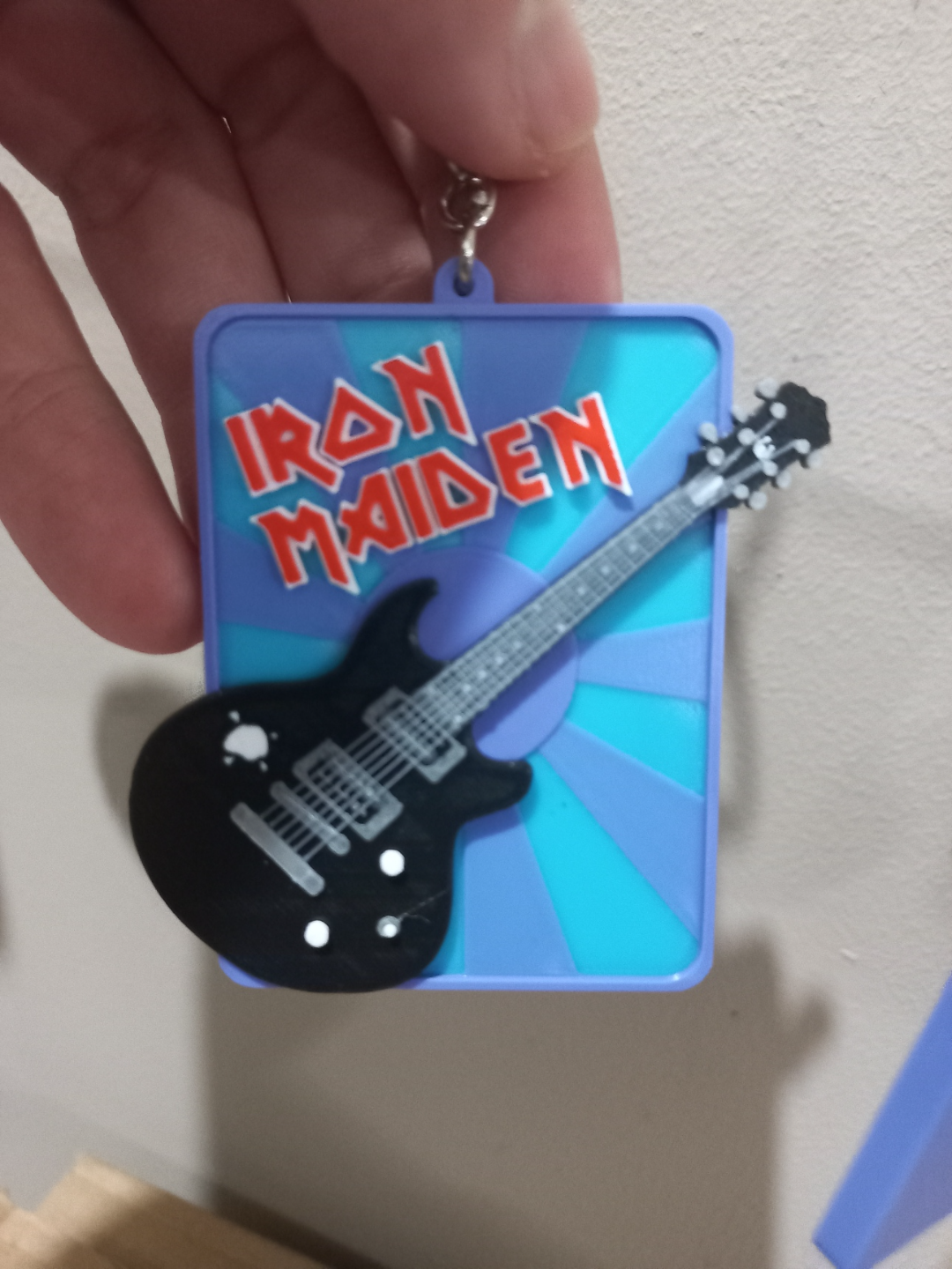 Keychain Guitar Iron Maiden and Metallica
