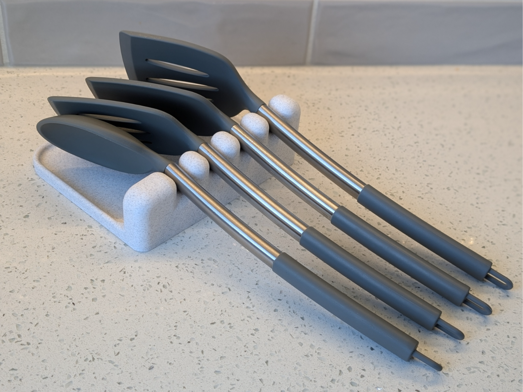 Kitchen counter utensil storage holder for cooking