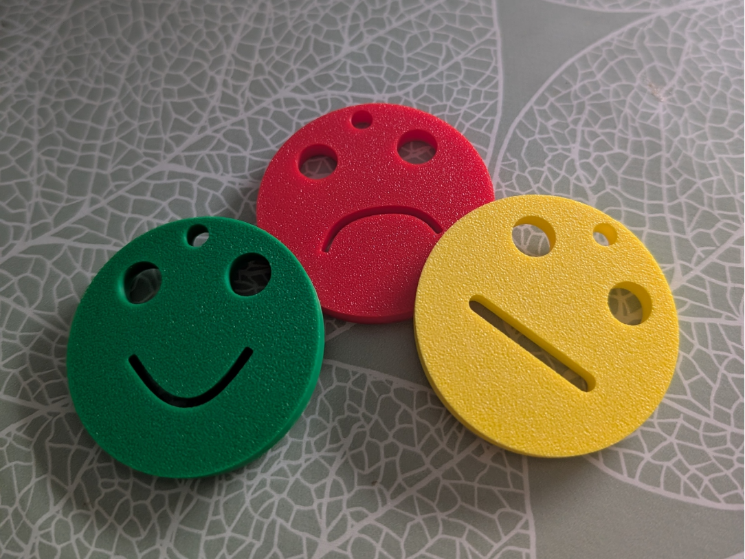 Smiley Schlüsselanhänger für Gefühle