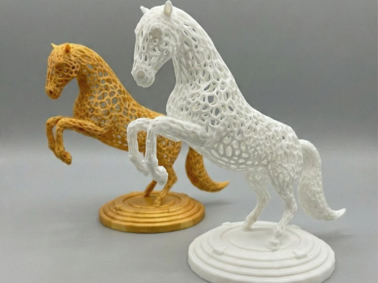 The Rearing Voronoi Horse