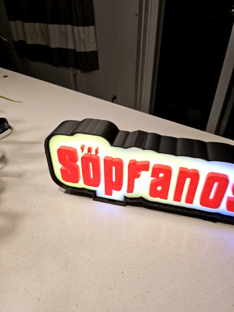 NO AMS The Sopranos Lightbox